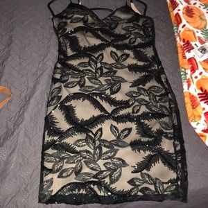 Black sequin dress